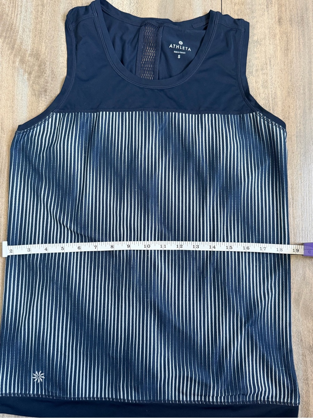 Athleta Navy and White Striped Performance Tank - Picture 3 of 9